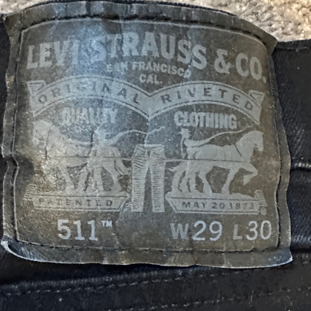 Levi's 511 Men's Black Slim Jeans